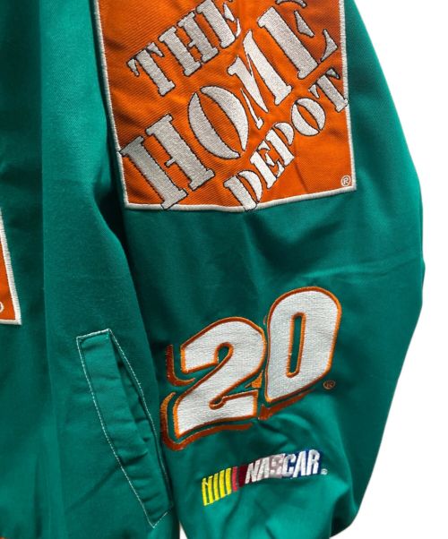 JEFF HAMILTON（ジェフハミルトン）JEFF HAMILTON (ジェフハミルトン) レーシングジャケット グリーン サイズ:Lの古着・服飾アイテム