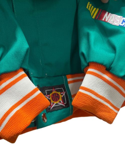 JEFF HAMILTON（ジェフハミルトン）JEFF HAMILTON (ジェフハミルトン) レーシングジャケット グリーン サイズ:Lの古着・服飾アイテム