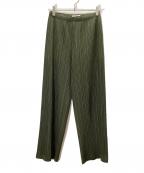 PLEATS PLEASEプリーツプリーズ）の古着「プリーツパンツ」｜オリーブ