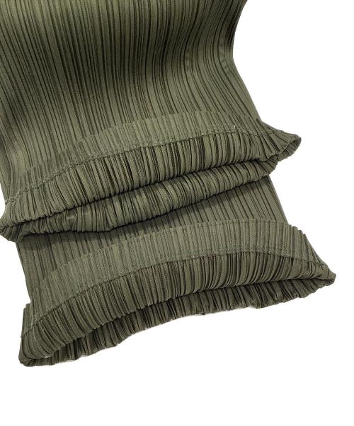 PLEATS PLEASE（プリーツプリーズ）PLEATS PLEASE (プリーツプリーズ) プリーツパンツ オリーブ サイズ:2の古着・服飾アイテム