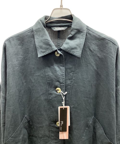 YACCO MARICARD（ヤッコマリカルド）YACCO MARICARD (ヤッコマリカルド) リネンシャツジャケット グレー サイズ:40 未使用品の古着・服飾アイテム