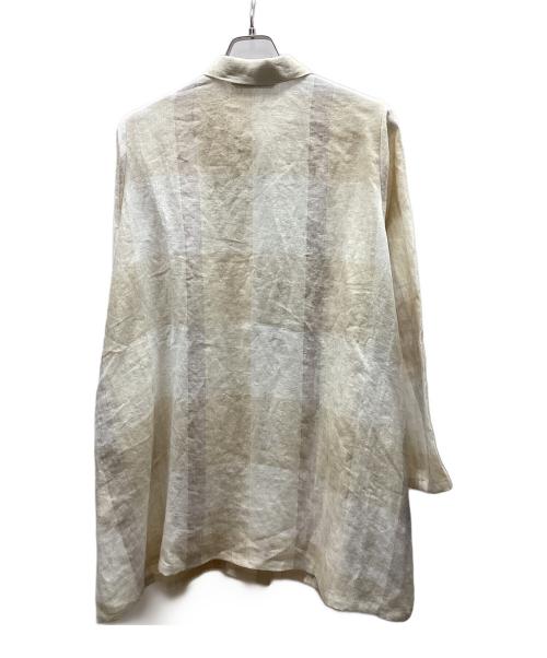 YACCO MARICARD（ヤッコマリカルド）YACCO MARICARD (ヤッコマリカルド) リネンシャツワンピース ベージュ サイズ:FREEの古着・服飾アイテム
