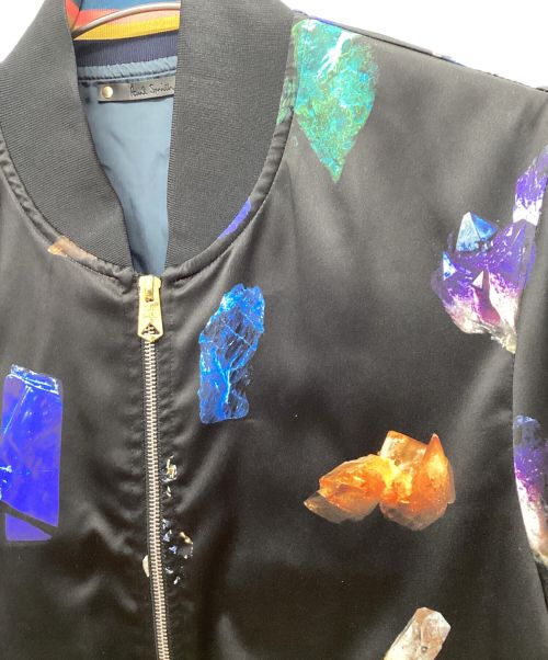 PAUL SMITH（ポールスミス）Paul Smith (ポールスミス) 総柄ブルゾン ブラック サイズ:1の古着・服飾アイテム