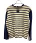 Jean Paul GAULTIER HOMME (ジャンポールゴルチェオム) ボーダーTシャツ ネイビー×ベージュ サイズ:M：4000円