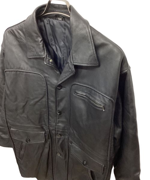 ノーブランド（ノーブランド）ノーブランド (ノーブランド) レザージャケット ブラック サイズ:Mの古着・服飾アイテム