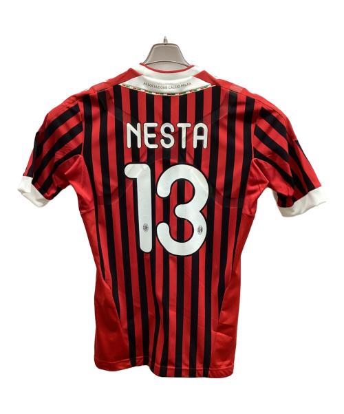 adidas（アディダス）adidas (アディダス) ACミラン サッカーユニフォーム レッド サイズ:XLの古着・服飾アイテム