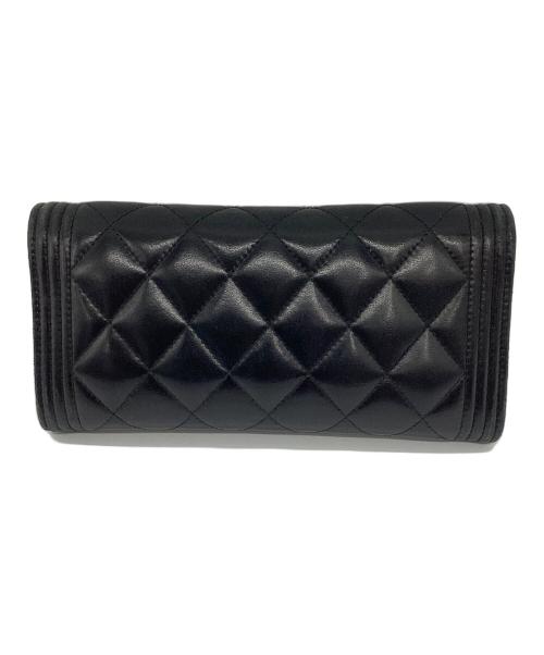CHANEL（シャネル）CHANEL (シャネル) ボーイシャネル　長財布 ブラックの古着・服飾アイテム