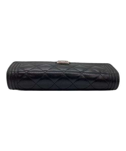 CHANEL（シャネル）CHANEL (シャネル) ボーイシャネル　長財布 ブラックの古着・服飾アイテム