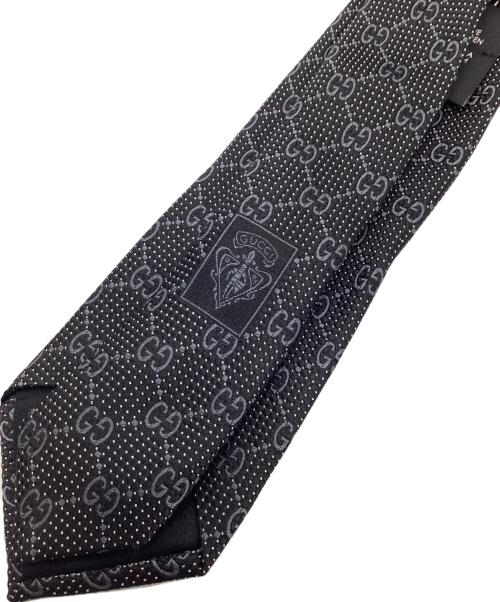GUCCI（グッチ）GUCCI (グッチ) GG柄ネクタイ ブラック サイズ:148×7の古着・服飾アイテム