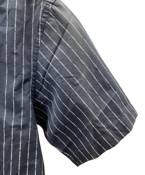 BURBERRY LONDON（バーバリーロンドン）BURBERRY LONDON (バーバリーロンドン) ストライプシャツ ネイビー サイズ:Mの古着・服飾アイテム