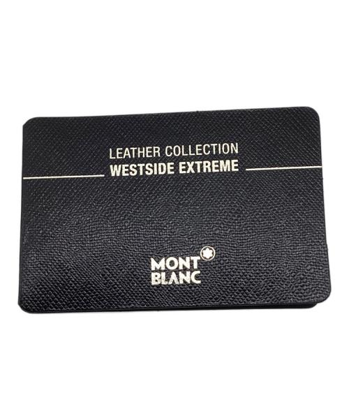MONTBLANC（モンブラン）MONTBLANC (モンブラン) 二つ折り札入れ ブラックの古着・服飾アイテム