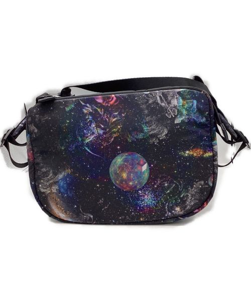 EMPORIO ARMANI（エンポリオアルマーニ）EMPORIO ARMANI (エンポリオアルマーニ) BACKPACK CAPSULE SURREAL ブラック×ブルーの古着・服飾アイテム