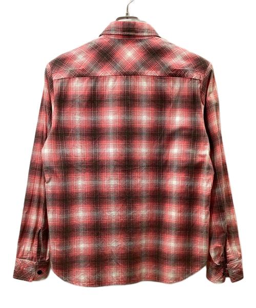 n(n) by NUMBER (N)INE（エヌエヌバイナンバーナイン）n(n) by NUMBER (N)INE (エヌエヌバイナンバーナイン) チェックシャツ ピンク×ブラウン サイズ:Mの古着・服飾アイテム