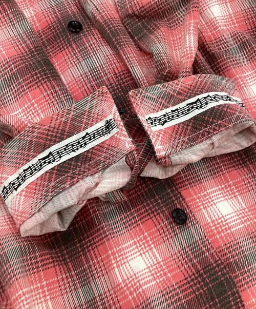 n(n) by NUMBER (N)INE（エヌエヌバイナンバーナイン）n(n) by NUMBER (N)INE (エヌエヌバイナンバーナイン) チェックシャツ ピンク×ブラウン サイズ:Mの古着・服飾アイテム