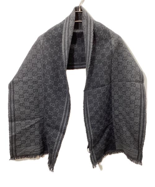 GUCCI（グッチ）GUCCI (グッチ) マフラー グレーの古着・服飾アイテム