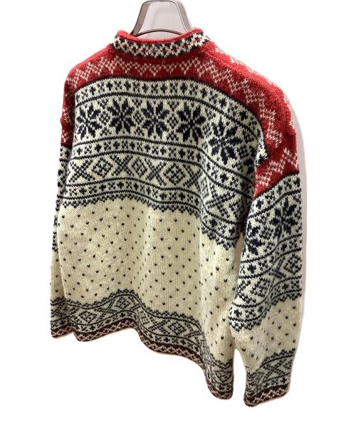 L.L.Bean（エルエルビーン）L.L.Bean (エルエルビーン) ノルディックニット アイボリー×レッド サイズ:XSの古着・服飾アイテム
