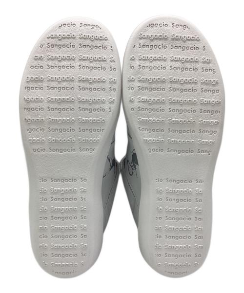 via SANGACIO（ヴィア・サンガチオ）via SANGACIO (ヴィア・サンガチオ) Brandalised (ブランダライズド) スニーカー ホワイト×グレー サイズ:26の古着・服飾アイテム