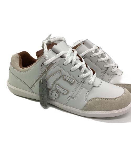 via SANGACIO（ヴィア・サンガチオ）via SANGACIO (ヴィア・サンガチオ) Brandalised (ブランダライズド) スニーカー ホワイト×グレー サイズ:26の古着・服飾アイテム