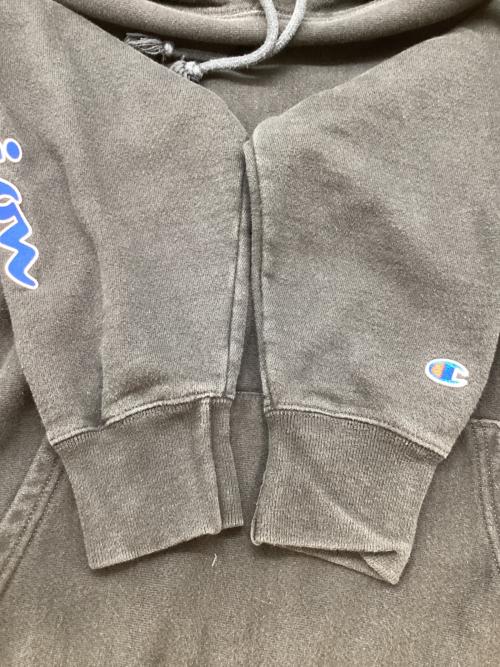 Champion REVERSE WEAVE（チャンピオン リバース ウィーブ）Champion REVERSE WEAVE (チャンピオン リバース ウィーブ) プルオーバーパーカー ブラック サイズ:Lの古着・服飾アイテム