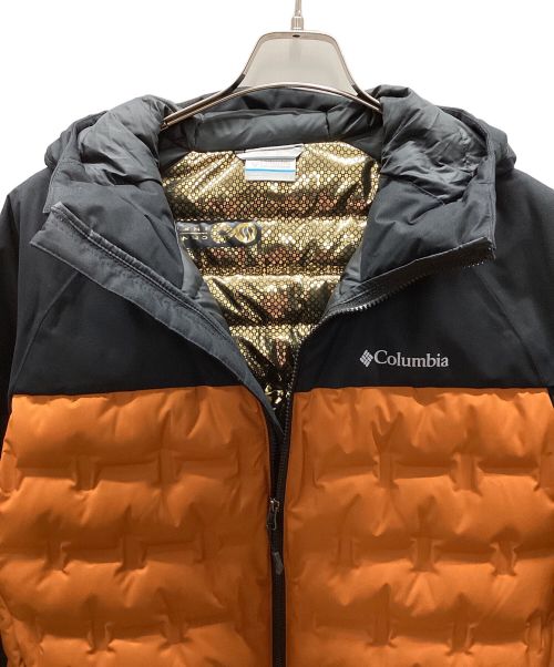 Columbia（コロンビア）Columbia (コロンビア) GRAND TREK II DOWN HOODED JACKET オレンジ×ブラック サイズ:Lの古着・服飾アイテム