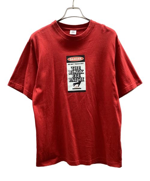 THE BLACK EYE PATCH（ブラックアイパッチ）THE BLACK EYE PATCH (ブラックアイパッチ) 半袖カットソー レッド サイズ:Mの古着・服飾アイテム