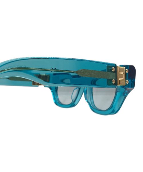 BOTTEGA VENETA（ボッテガベネタ）BOTTEGA VENETA (ボッテガベネタ) ワイドフレームクリアサングラス スカイブルーの古着・服飾アイテム