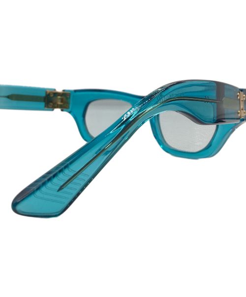 BOTTEGA VENETA（ボッテガベネタ）BOTTEGA VENETA (ボッテガベネタ) ワイドフレームクリアサングラス スカイブルーの古着・服飾アイテム