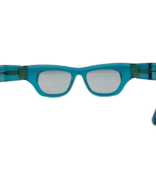 BOTTEGA VENETA（ボッテガベネタ）BOTTEGA VENETA (ボッテガベネタ) ワイドフレームクリアサングラス スカイブルーの古着・服飾アイテム