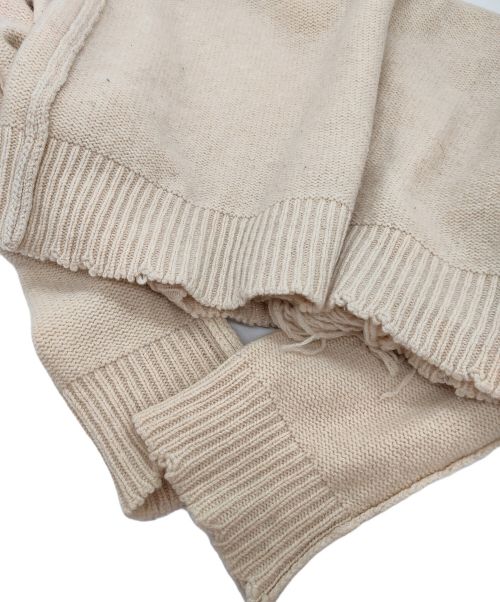 Maison Margiela（メゾンマルジェラ）Maison Margiela (メゾンマルジェラ) デストロイニット アイボリー サイズ:Sの古着・服飾アイテム