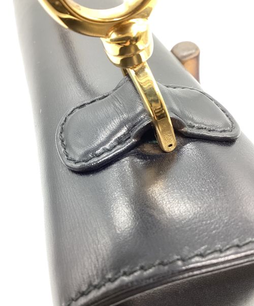 GUCCI（グッチ）GUCCI (グッチ) バンブー2wayショルダー ブラックの古着・服飾アイテム