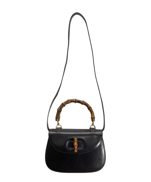 GUCCI（グッチ）GUCCI (グッチ) バンブー2wayショルダー ブラックの古着・服飾アイテム