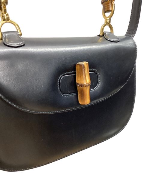 GUCCI（グッチ）GUCCI (グッチ) バンブー2wayショルダー ブラックの古着・服飾アイテム