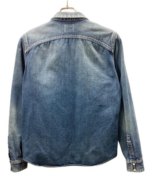 Paul Smith RED EAR（ポールスミス レッドイヤー）Paul Smith RED EAR (ポールスミス レッドイヤー) ジッパーダメージデニムジャケット スカイブルー サイズ:Mの古着・服飾アイテム