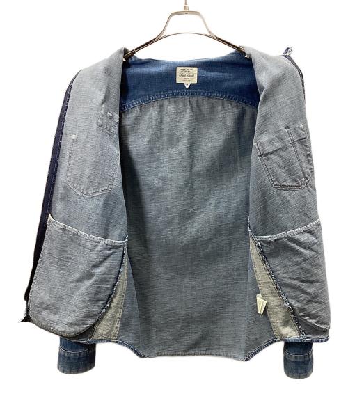 Paul Smith RED EAR（ポールスミス レッドイヤー）Paul Smith RED EAR (ポールスミス レッドイヤー) ジッパーダメージデニムジャケット スカイブルー サイズ:Mの古着・服飾アイテム