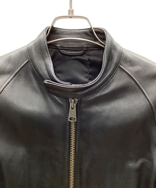 JACKROSE（ジャックローズ）JACKROSE (ジャックローズ) ラムレザーシングルライダースジャケット ブラック サイズ:Mの古着・服飾アイテム