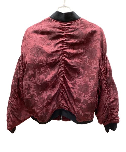 IROQUOIS（イロコイ）IROQUOIS (イロコイ) ブルゾン レッド×ブラック サイズ:Mの古着・服飾アイテム