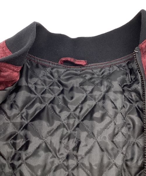 IROQUOIS（イロコイ）IROQUOIS (イロコイ) ブルゾン レッド×ブラック サイズ:Mの古着・服飾アイテム