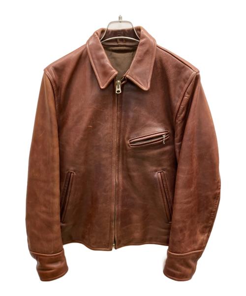 steerhide（ステアハイド）steerhide (ステアハイド) レザージャケット ブラウン サイズ:36の古着・服飾アイテム