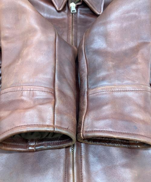 steerhide（ステアハイド）steerhide (ステアハイド) レザージャケット ブラウン サイズ:36の古着・服飾アイテム