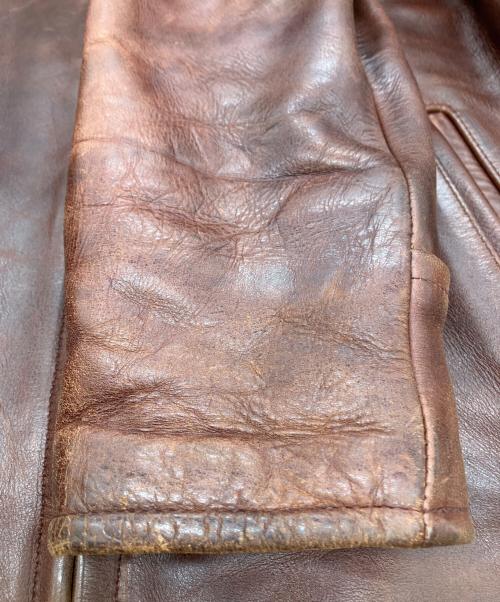 steerhide（ステアハイド）steerhide (ステアハイド) レザージャケット ブラウン サイズ:36の古着・服飾アイテム