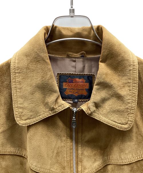 FREEDOM（フリーダム）freedom (フリーダム) ピッグレザージャケット ブラウン サイズ:38の古着・服飾アイテム