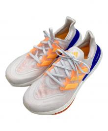 adidas（アディダス）の古着「Ultra Boost Light Cloud White Solar Gold Lucid Blue　ウルトラブースト」｜ホワイト×オレンジ