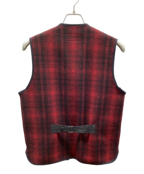 L.L.Bean（エルエルビーン）L.L.Bean (エルエルビーン) ウールベスト レッド×ブラック サイズ:Sの古着・服飾アイテム
