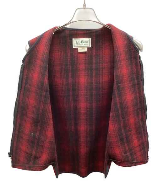 L.L.Bean（エルエルビーン）L.L.Bean (エルエルビーン) ウールベスト レッド×ブラック サイズ:Sの古着・服飾アイテム