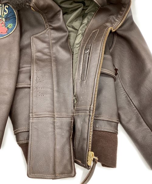 TEDMAN（テッドマン）TEDMAN (テッドマン) フライトジャケット ブラウン サイズ:40の古着・服飾アイテム