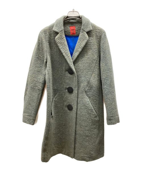 HaaT（ハート）Haat (ハート イッセイ ミヤケ) ウールコート カーキ サイズ:3の古着・服飾アイテム