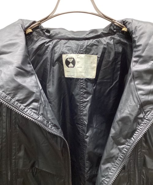 FINAL HOME（ファイナルホーム）FINAL HOME (ファイナルホーム) 多重ジップナイロンコート ブラック サイズ:Mの古着・服飾アイテム