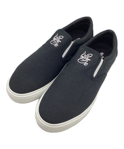 POSSESSED SHOES（ポゼスト）POSSESSED SHOES (ポゼスト) チャッカーズ 海賊版チャッカ―ズ　スリッポン ブラック×ホワイト サイズ:26.5の古着・服飾アイテム