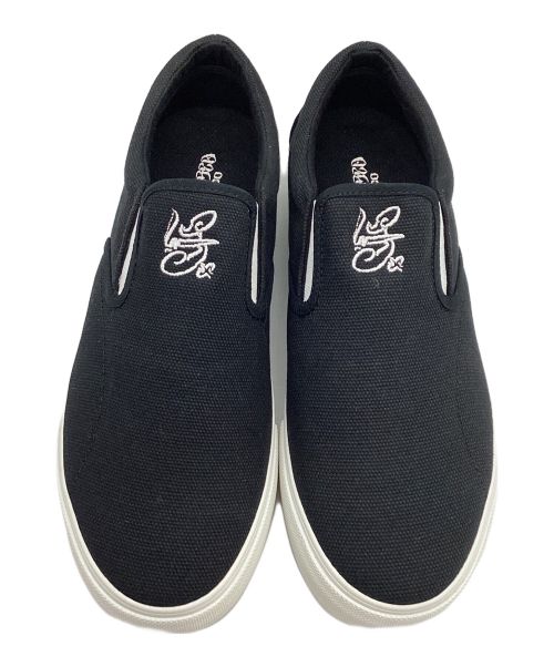 POSSESSED SHOES（ポゼスト）POSSESSED SHOES (ポゼスト) チャッカーズ 海賊版チャッカ―ズ　スリッポン ブラック×ホワイト サイズ:26.5の古着・服飾アイテム