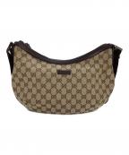 GUCCIグッチ）の古着「GUCCI　GGキャンバス ショルダーバッグ」｜ベージュ